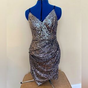 Crystal Sky Sequin Dress - Large